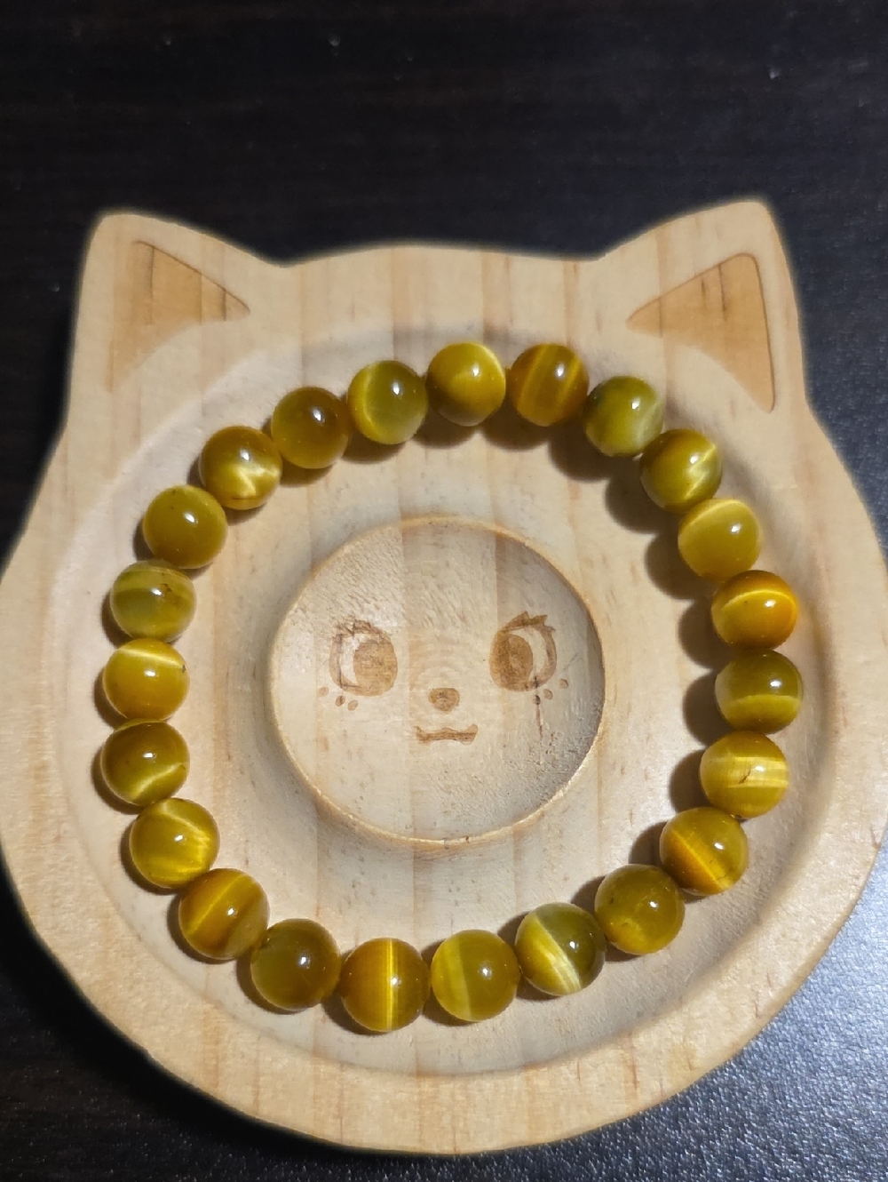 HQ Golden Tiger Eye Beaded Bracelet | Natural Stone | 8mm Handmade